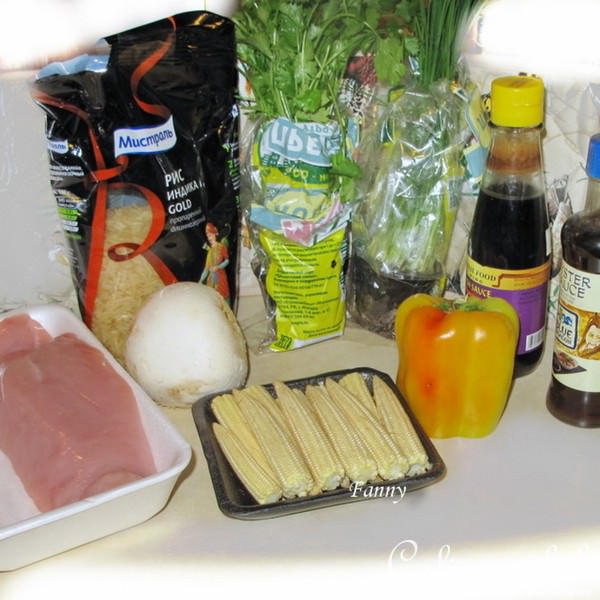 Кукурузные початки с индейкой