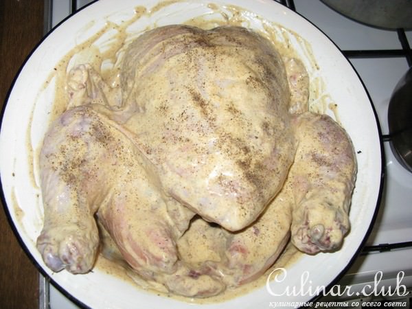 Индейка фаршированая рисом и овощами