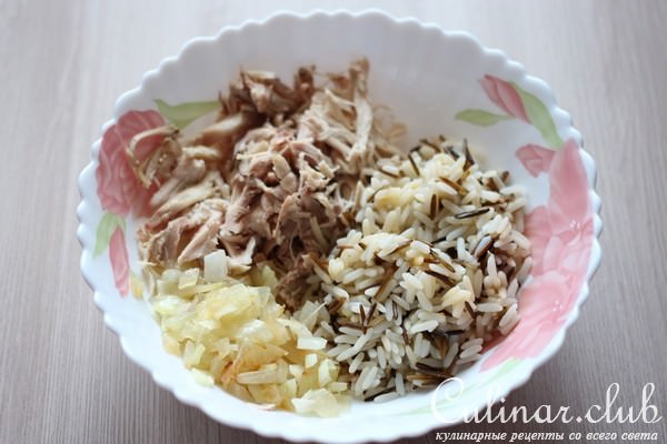 Рулетики с начинкой из курицы и риса «АКВАТИКА MIX» за 30 минут.