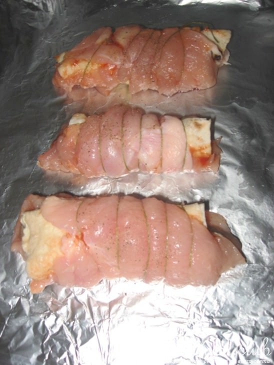 Куриные рулетики с брокколи