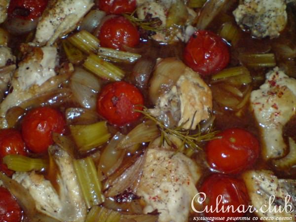 Курочка с помидорками в "Chianti"