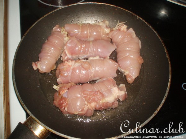 Куриные рулетики