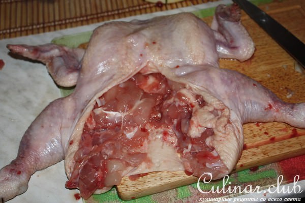 Дебютная фаршированная курочка(вариант)