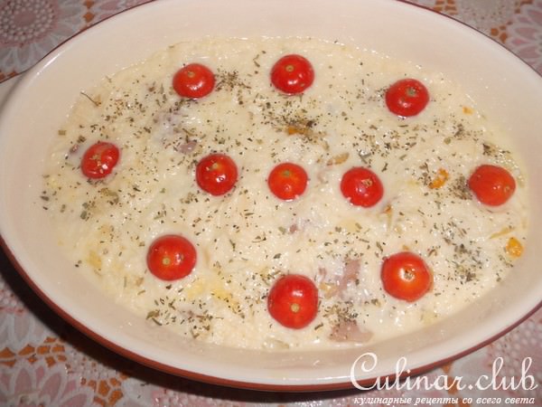Запеканка с курицей и овощами