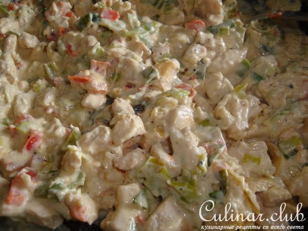 Блинные мешочки с начинкой