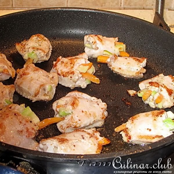 Фаршированные куриные крылышки