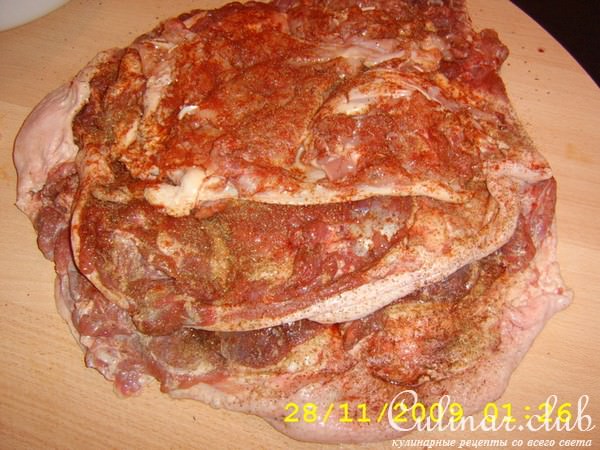 Рулет из птицы.