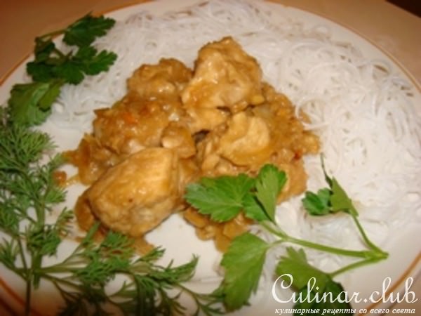 Куриная грудка с арахисом