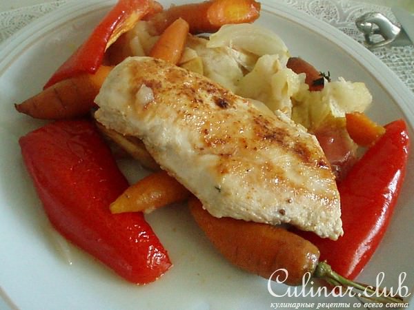 Курочка в медовой корочке