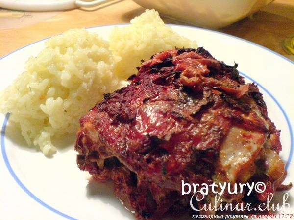Красная курица, она же "Purple chicken" - рецепт для моего друга elitna