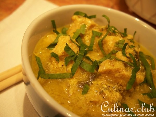 Имбирная курица в кокосовом молоке
