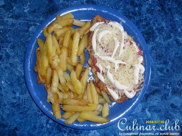 Курица с ананасами