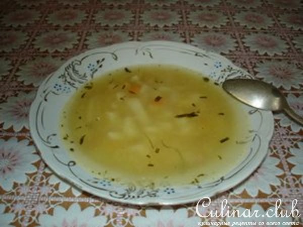 Куриные колбаски, котлетки и куриный бульон в дополнение 