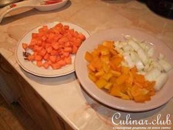 Филе индейки с овощами