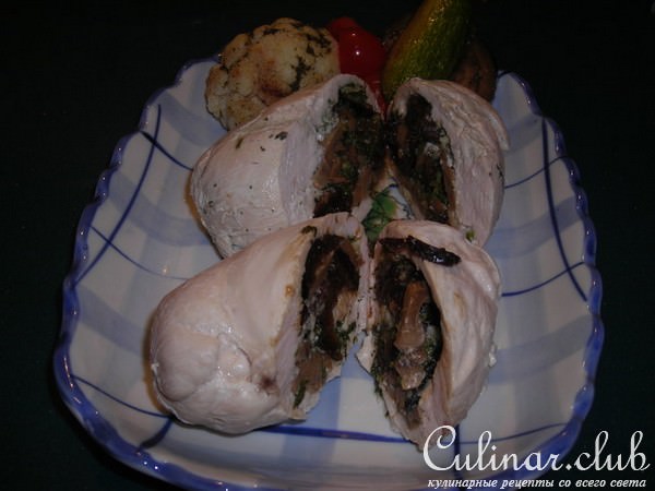фаршированные куринные рулетики