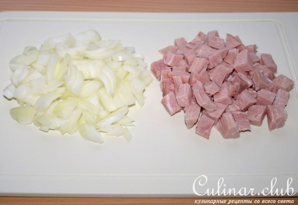 Куриные "тарелочки" с рисом и ветчиной