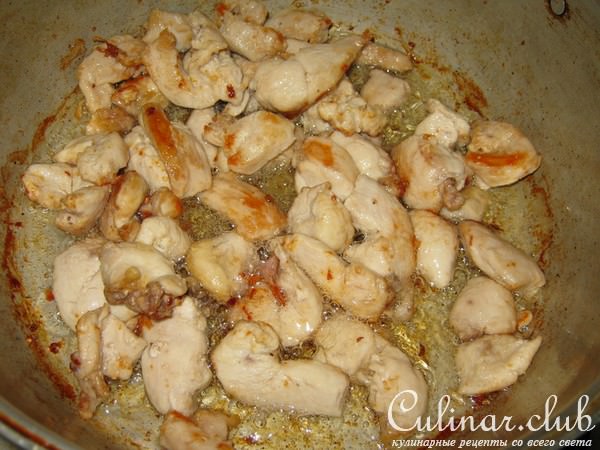 Соте из курицы с овощами