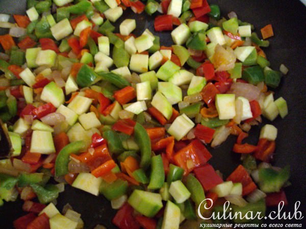 Страта с курицей и овощами (дуэль)