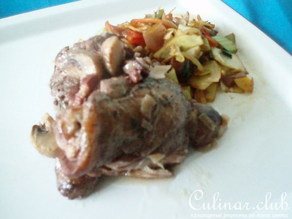 Coq au vin, но не петух, а курица в вине