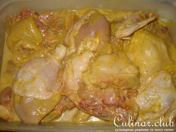 пикантная курочка и сборный салат запечённые на углях