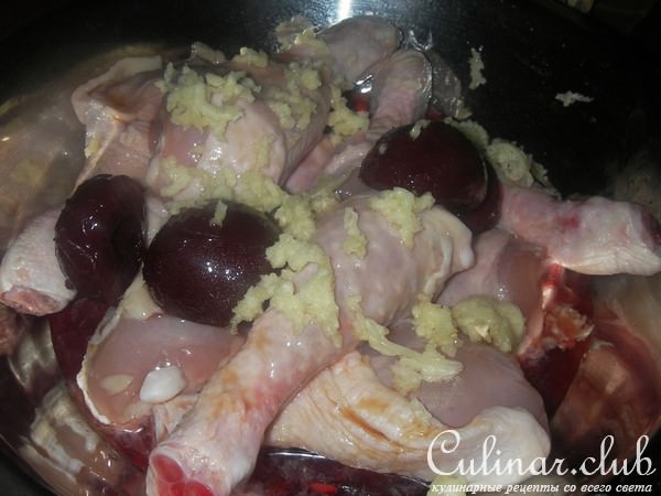 Куриные голени в сливовом маринаде
