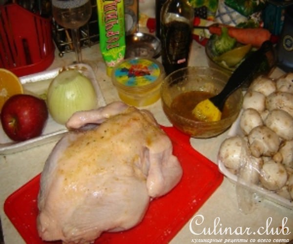 Фаршированная курица " чудо без перьев"