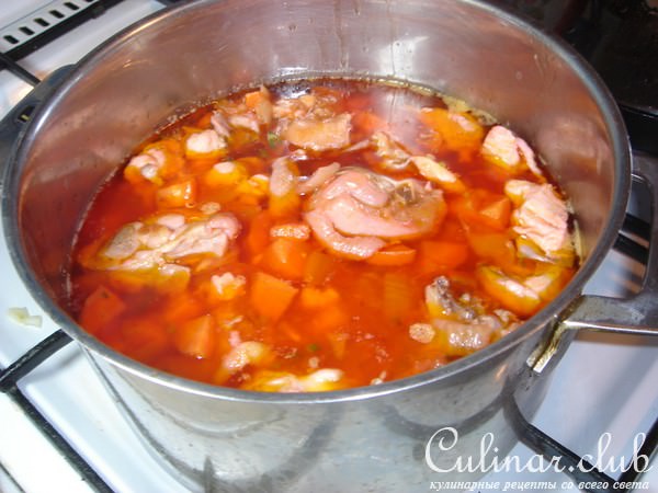 Овощное рагу с курицей
