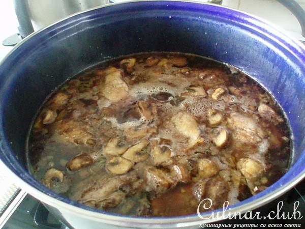 Coq au vin, но не петух, а курица в вине