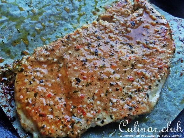 Курица с картофелем в зелёной сальсе