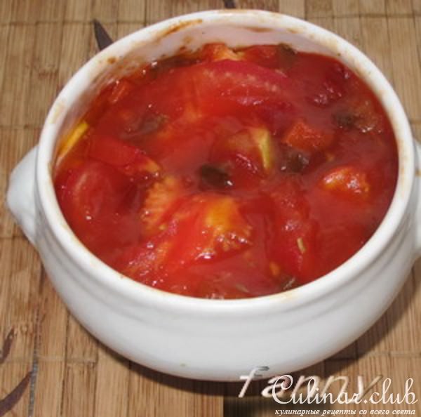 Рыба в горшочке с овощами