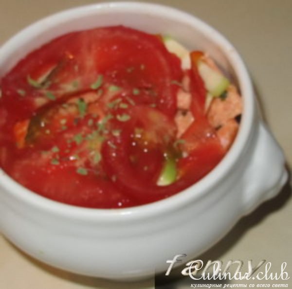 Рыба в горшочке с овощами