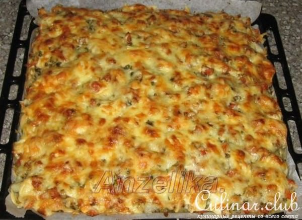 Рыбка на картофельной перинке под сырным одеялком.( вариант)