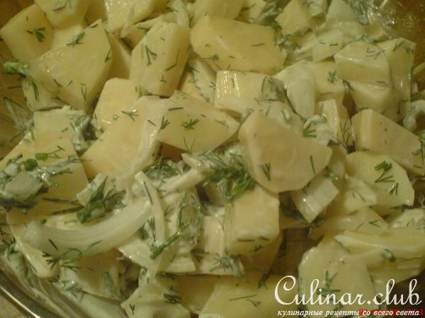 рыба с картофелем, запечённые в рукаве