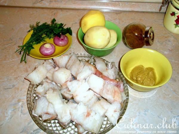 Печеная рыба с картофелем