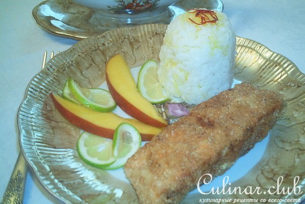 Лосось с манговым чатни ("для себя любимой")