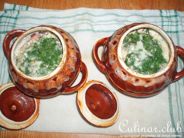 судак приготовленный в горшочке...