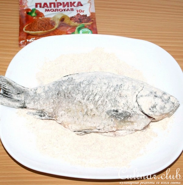Жареные караси с гарниром из риса Янтарь,овощей и грибов "Золотая рыбка" за 30 минут
