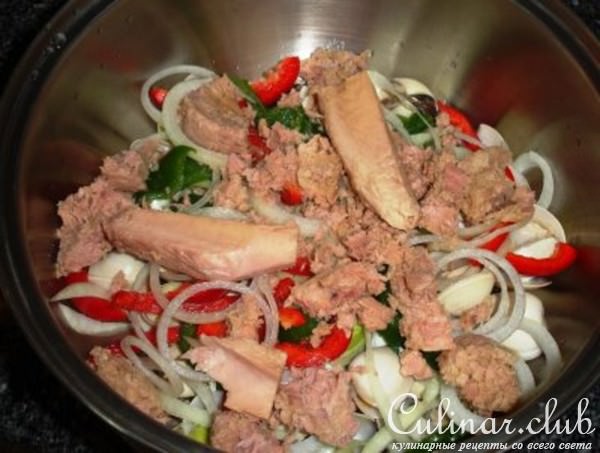 Тунец с овощами " Cataplana de atum"