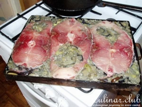 Толстолобик с овощами