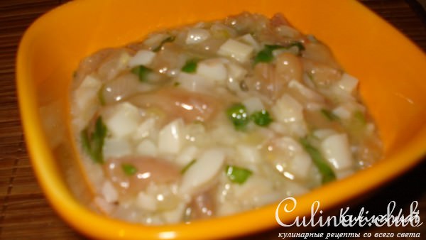 Котлетки и рулетики рыбные с кальмаром