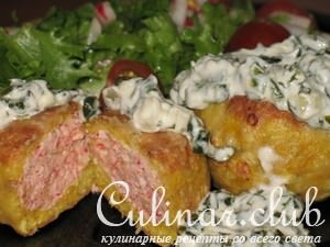 Тефтельки «Матрешки» (рыбно-крабовые)