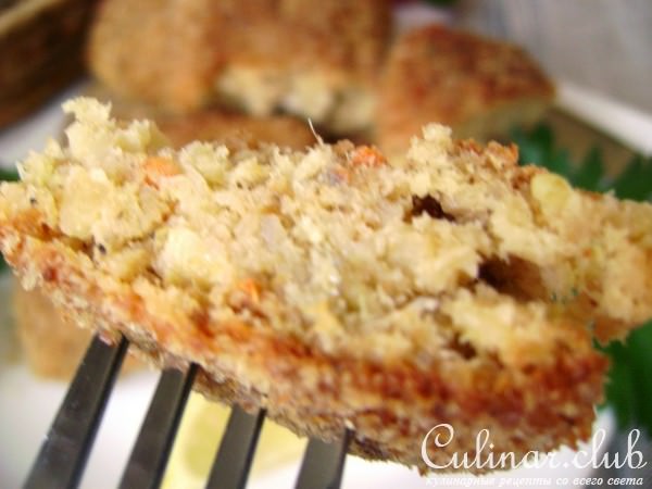 Рыбные котлеты-пикантные -с сыром и копченой паприкой.