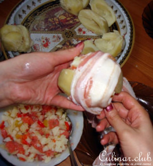 Фаршированный картофель (вариант)