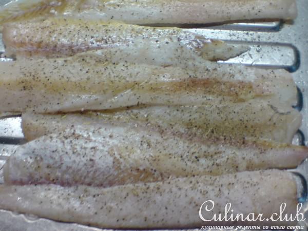 Рулеты из рыбы и цуккини с овощами