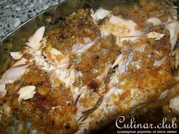 Форель запеченная с восточными нотками 
