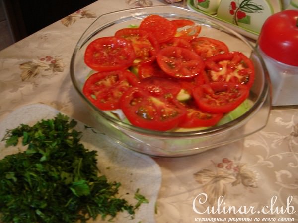 Рыба теляпия с кабачками в микроволновке