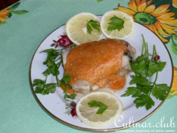 Пангасиус с грибами