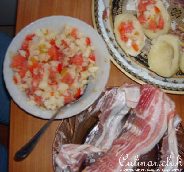 Фаршированный картофель (вариант)