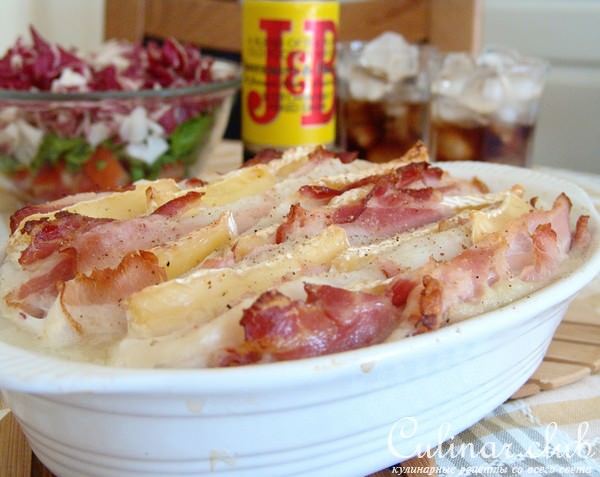 Рыба с беконом и Бри