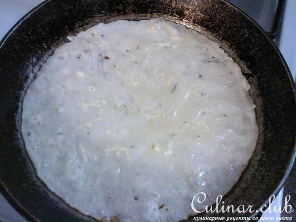 блинчики с грибами и печенью цыплёнка